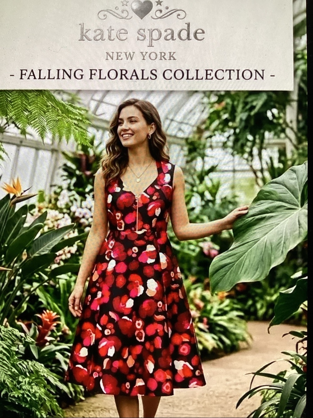 Kate spade “ Falling Florals Fit and Flare MIDI Dress.